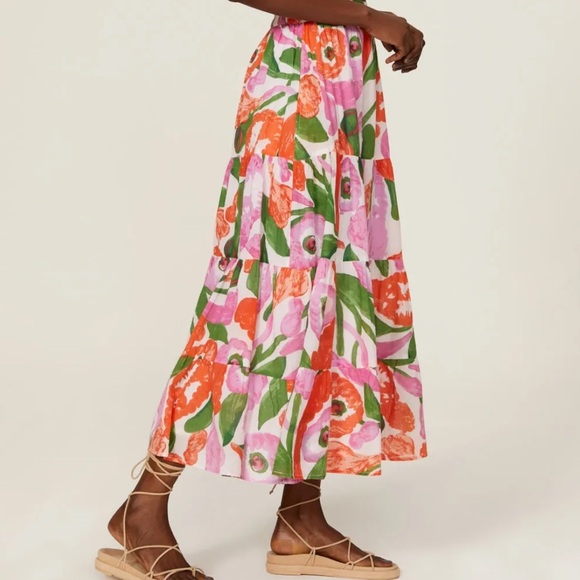 Banjanan Agatha Floral Cotton Skirt - Picture 3 of 8